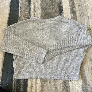 Gray cropped sweater kids